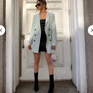 NWT Missguided mint oversized blazer